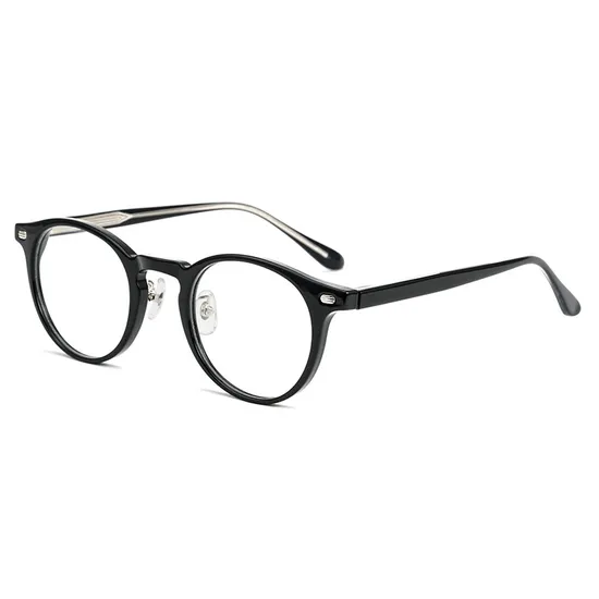 2023 Nuovo stile Dropshipping Popolare Top Fashion Western Kids Pieghevole Unkreakable Cornice in acetato Forma rotonda in magazzino Anti luce blu Occhiali Occhiali per computer