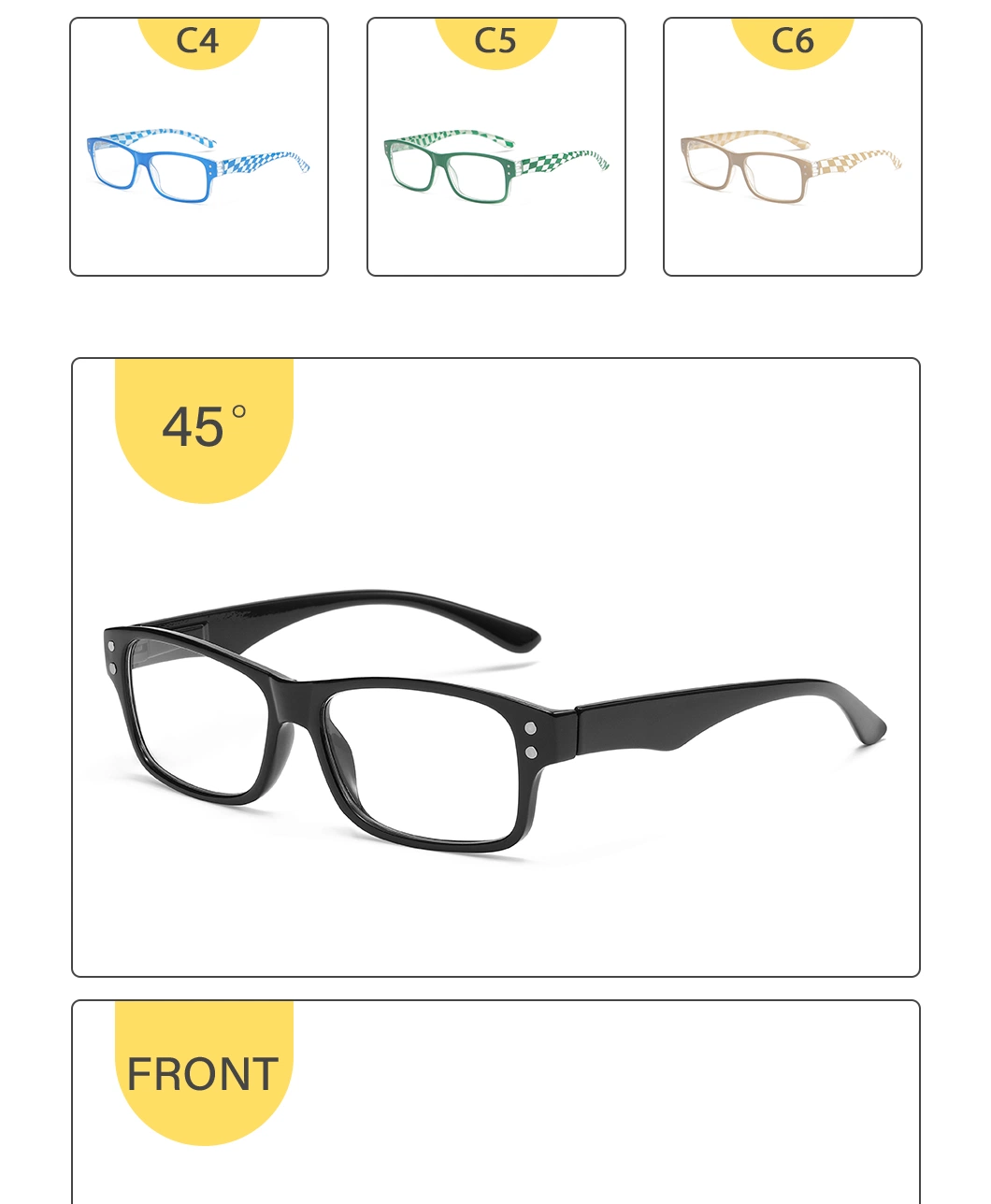 Spring-Foot Reading Glasses