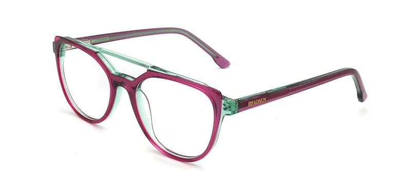 New Acetate Frame Double Bridge Teenager Optical Frame