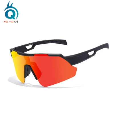 Nuovo design Half Frame Occhiali sportivi con lenti a specchio con protezione UV al 100%.